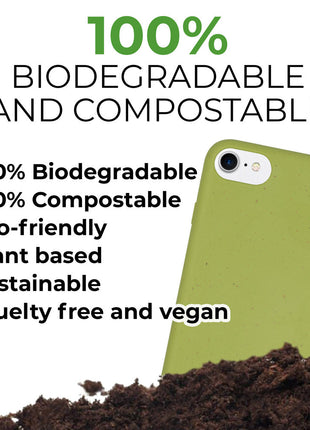 Biodegradable phone case - Apple Green