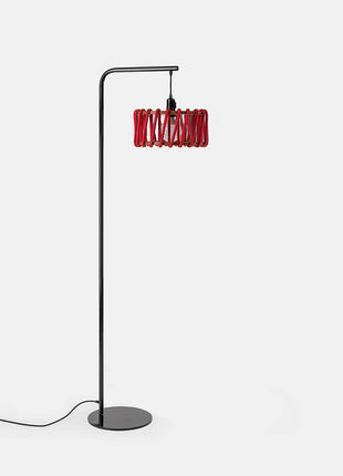 Macaron Floor Lamp, black frame Aquamarine Poppy