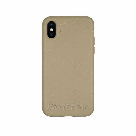 Biodegradable Personalized Phone Case - Olive Green Tan Lily
