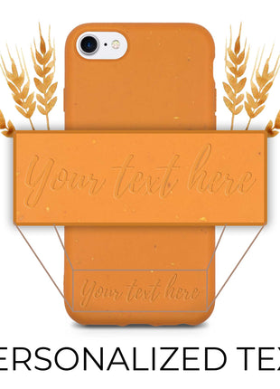 Biodegradable Personalized Phone Case - Orange Tan Lily