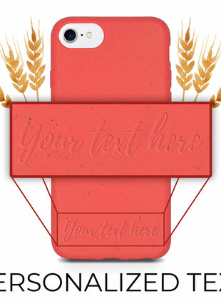 Biodegradable Personalized Phone Case - Red Tan Lily