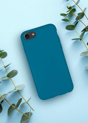 Biodegradable phone case - Deep Sea Blue Tan Lily