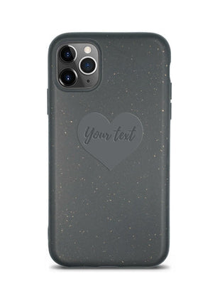 Biodegradable Personalized Phone Case - Black Tan Lily
