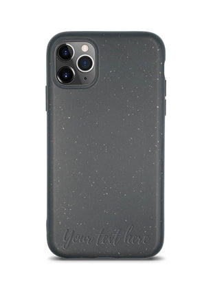 Biodegradable Personalized Phone Case - Black Tan Lily