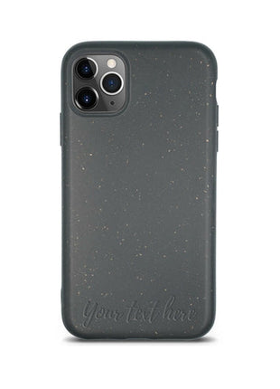 Biodegradable Personalized Phone Case - Black Tan Lily