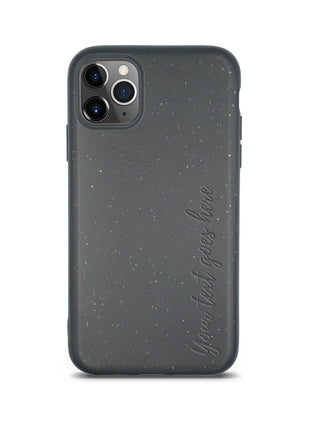 Biodegradable Personalized Phone Case - Black Tan Lily
