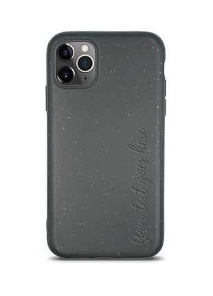 Biodegradable Personalized Phone Case - Black Tan Lily