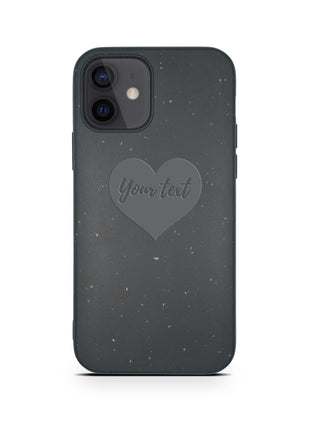 Biodegradable Personalized Phone Case - Black Tan Lily