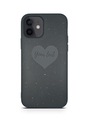 Biodegradable Personalized Phone Case - Black Tan Lily