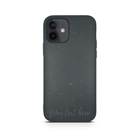 Biodegradable Personalized Phone Case - Black Tan Lily