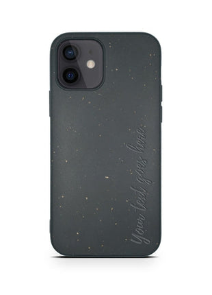 Biodegradable Personalized Phone Case - Black Tan Lily