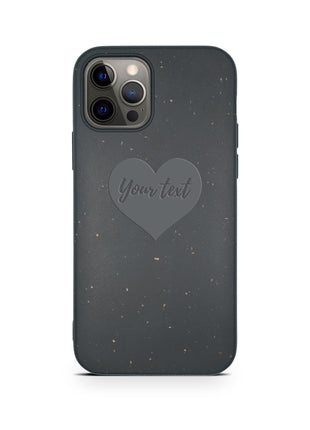 Biodegradable Personalized Phone Case - Black Tan Lily