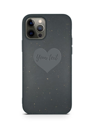 Biodegradable Personalized Phone Case - Black Tan Lily