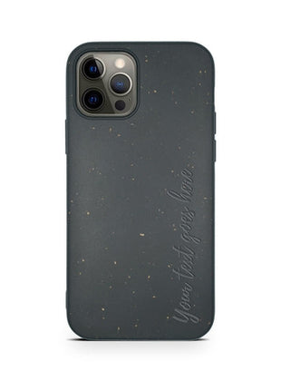 Biodegradable Personalized Phone Case - Black Tan Lily