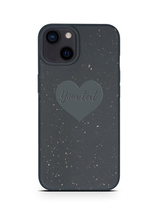 Biodegradable Personalized Phone Case - Black Tan Lily