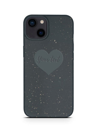 Biodegradable Personalized Phone Case - Black Tan Lily
