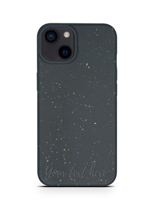 Biodegradable Personalized Phone Case - Black Tan Lily