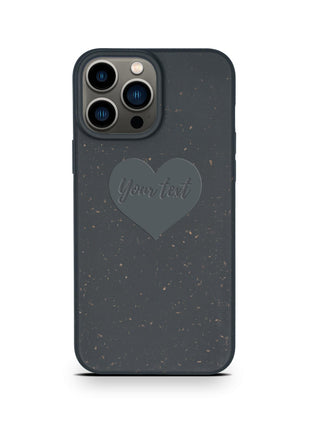Biodegradable Personalized Phone Case - Black Tan Lily