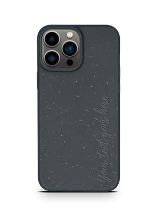 Biodegradable Personalized Phone Case - Black Tan Lily
