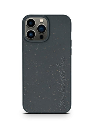 Biodegradable Personalized Phone Case - Black Tan Lily