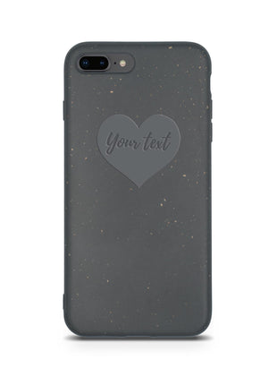 Biodegradable Personalized Phone Case - Black Tan Lily