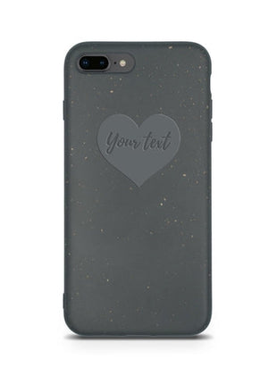 Biodegradable Personalized Phone Case - Black Tan Lily