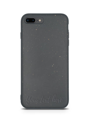 Biodegradable Personalized Phone Case - Black Tan Lily