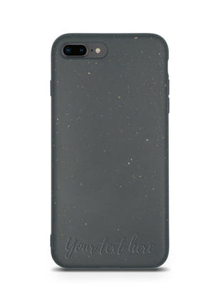 Biodegradable Personalized Phone Case - Black Tan Lily