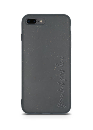 Biodegradable Personalized Phone Case - Black Tan Lily