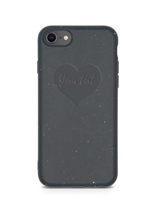 Biodegradable Personalized Phone Case - Black Tan Lily