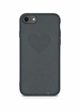 Biodegradable Personalized Phone Case - Black Tan Lily