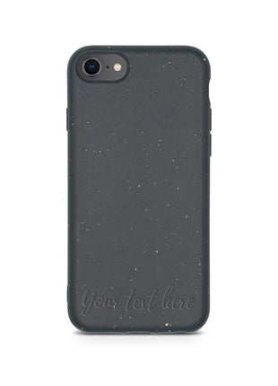 Biodegradable Personalized Phone Case - Black Tan Lily