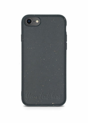 Biodegradable Personalized Phone Case - Black Tan Lily