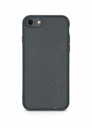 Biodegradable Personalized Phone Case - Black Tan Lily