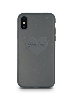 Biodegradable Personalized Phone Case - Black Tan Lily