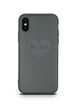 Biodegradable Personalized Phone Case - Black Tan Lily