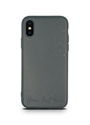 Biodegradable Personalized Phone Case - Black Tan Lily