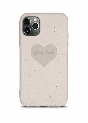 Biodegradable Personalized Phone Case - Natural White Tan Lily