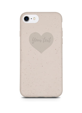 Biodegradable Personalized Phone Case - Natural White Tan Lily