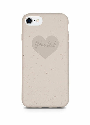 Biodegradable Personalized Phone Case - Natural White Tan Lily