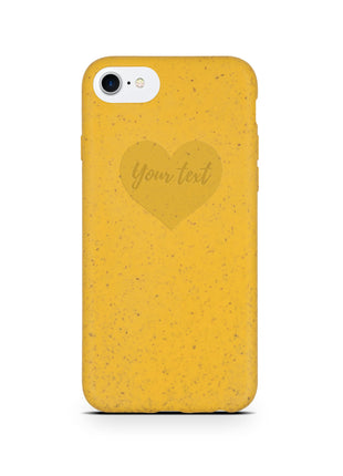 Biodegradable Personalized Phone Case - Yellow Tan Lily
