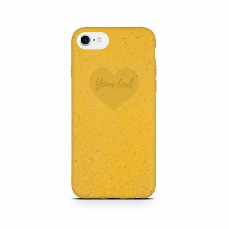 Biodegradable Personalized Phone Case - Yellow Tan Lily