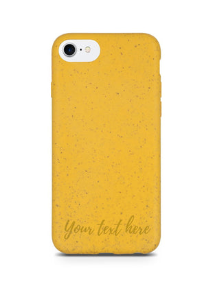 Biodegradable Personalized Phone Case - Yellow Tan Lily