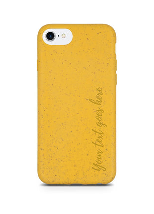 Biodegradable Personalized Phone Case - Yellow Tan Lily