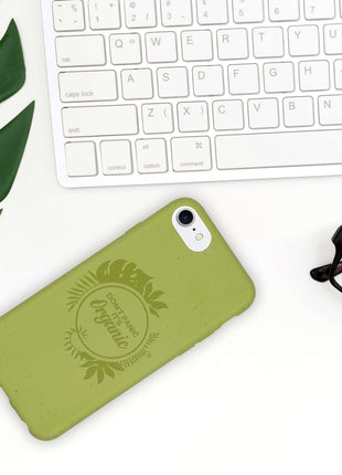Dont Panic its Organic  -  Biodegradable phone case Tan Lily
