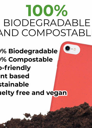 Biodegradable Personalized Phone Case - Red Tan Lily
