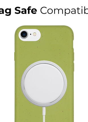 Biodegradable phone case - Apple Green Tan Lily