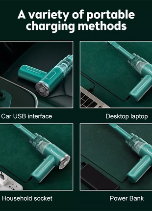 29000PA Cordless Hand Held Vacuum Cleaner Mini Portable Car Auto Home Puce Gaia