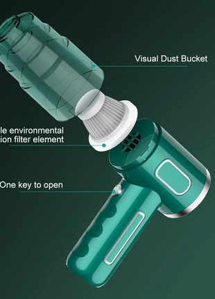 29000PA Cordless Hand Held Vacuum Cleaner Mini Portable Car Auto Home Puce Gaia
