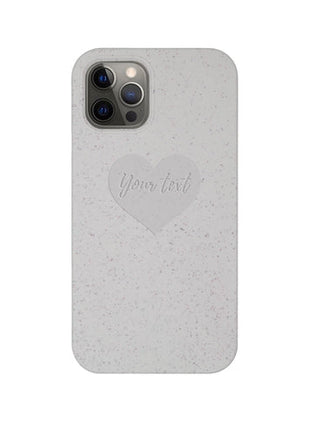 Biodegradable Personalized Phone Case - Natural White Tan Lily